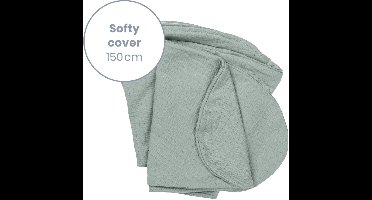 Doomoo Softy Hoes – Vervanghoes voor Voedingskussen Softy – Biologisch katoen – 150 cm – Tetra Jersey Green
