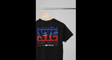 Oversized shirt - NYC - Wurban Wear | T-shirt | Merk kleding | Unisex tshirt | Streetwear | Pump cover | Techno outfit | Merk shirt | Gym shirt | y2k | Techwear | Urban | Grote maten | T-shirt heren | T-shirt dames | Zwart