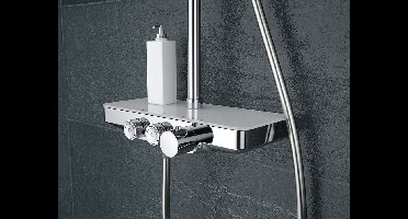 Wiesbaden Nuovo Opbouw Doucheset Met Planchet Chroom