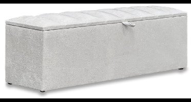 Beddenscout24 Amalia Voetenbank 140cm Wit 140 cm