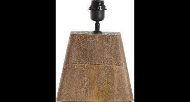 Light & Living Tafellamp Kardan Mangohout, 19cm hoog - Bruin (excl. kap)