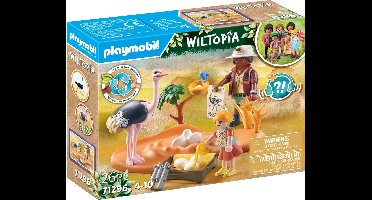 PLAYMOBIL Wiltopia - Op bezoek bij papa struisvogel - 71296