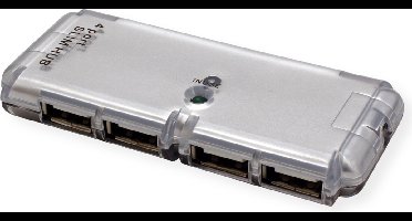 VALUE USB 2.0 Mini Hub, 4 poorts, geen voeding