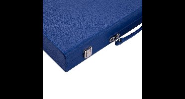 Backgammon 15 ", grijs/blauw/wit ingelegd vilt