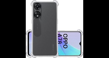 Hoesje - Geschikt voor OPPO A78 5G - Sterk & Shockproof - Siliconen Case - Back Cover - Telefoon Hoes Shock Proof - Transparant