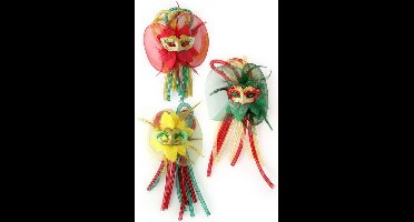 Broche bloem, tubes en oogmasker per stuk