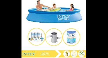 Intex Easy Set Zwembad - Opblaaszwembad - 305x61 cm - Inclusief Onderhoudspakket, Zwembadpomp en Filter