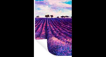 Muurstickers - Sticker Folie - Olieverf - Schilderij - Bloemen - 20x30 cm - Plakfolie - Muurstickers Kinderkamer - Zelfklevend Behang - Zelfklevend behangpapier - Stickerfolie