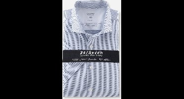 Olymp overhemd korte mouw blauw