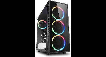 Gaming PC Behuizing met RGB Verlichting en Gehard Glas