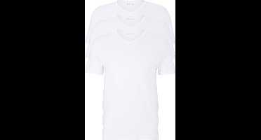 Boss T-shirt V-hals - 3 Pack 100 White - maat XL (XL) - Heren Volwassenen - 100% katoen- 50475285-100-XL