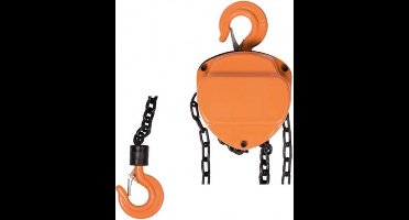 Toolland Toolland - handbediende kettingtakel 2.8m - 1000kg - oranje - staal