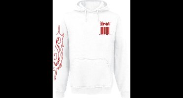 Slipknot Wait & Bleed Barcode Heren Trui met capuchon - wit - M