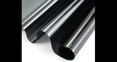 Raamfolie zonwerend - 3x rollen - semi transparant/carbon - 60 cm x 2 meter - statisch - Anti inkijk/warmte folie