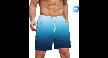 Bovista Zwembroek Heren - Zwem Broek Mannen - Badkleding - Zwemmen - Jongens - Swimming Shorts - Zomerbroek - Zonder Zakken - Lichtblauw - Maat XXL