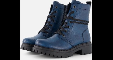 Rieker dames veterboot - Petrol - Maat 37