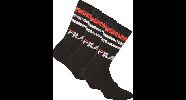 Fila - Uni - Normal socks unisex 3-pack - Zwart - 39-42