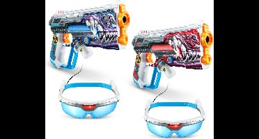 XSHOT Skins Laser 360° - 2 laserblasters en 2 infrarood-headsets van ZURU