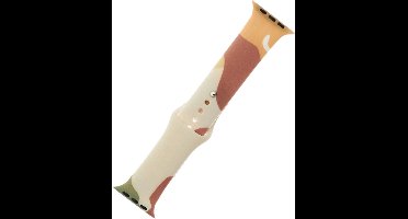 Band - Moro - Band voor Apple Watch Ultra / - 8 / 7 / 6 / SE / 5 / 4 / 3 / 2 - (49 - mm / 45 - mm / 44 - mm / 42 - mm) - Siliconen - band - Horlogeband - Patroon - 1