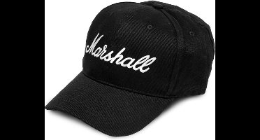 MARSHALL pet - Zwart Logo Wit