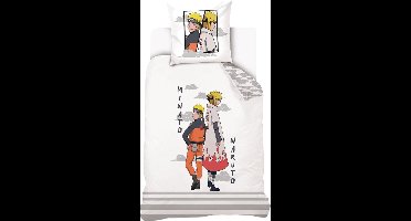 Naruto Dekbedovertrek wit 140 x 200 cm Katoen 70 x 90 cm