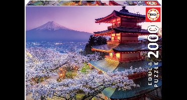 Educa Mount Fuji Japan - Landschap puzzel 2000 stukjes - Vanaf 10 jaar