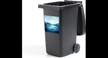 Container sticker Dolfijn - Zee - Vogel - 40x40 cm - Kliko sticker