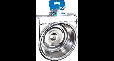 Inox eetkom met haak