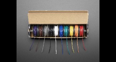 Hook-up Wire Spool Set - 22AWG Solid Core - 10 x 25ft Adafruit 3174