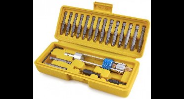 HBM 20 Delige Swap Drill Bit Set Omkeerbare Bithouder Met Verzinkfrees