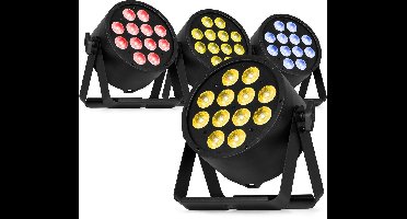 BeamZ Pro set van 4 BAC330 LED Parren - ProPar met RGBW LED’s - 12x 8W