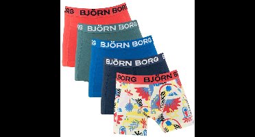 Björn Borg jongens cotton stretch 5P boxers basic print multi IV