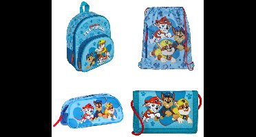 Paw Patrol tassenset; rugzak, gymtas, etui en portemonnee