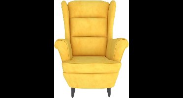 Fauteuil – Relaxstoel – Zetel – Leunstoel – Loungechair – Velvet Bekleding – Stevig Plywood Frame