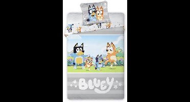 Bluey BABY / Peuter dekbedovertrek Cuddle - 135 x 100 + 40 x 60 cm - Katoen