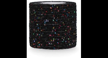 Excellent Bandage Animal - Verband voor dieren - Zelfklevend - Elastisch - 5 cm x 2.3-4.5 m - Glitter - Zwart