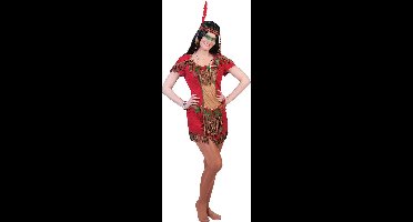"Rood indianen kostuum voor vrouwen  - Verkleedkleding - Large"