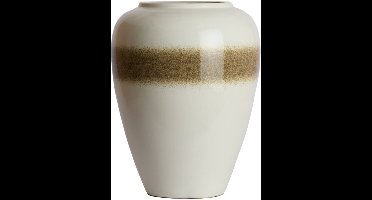 VALERIA keramieken vaas crème bruin Ø50x64 cm decoratieve vaas - Light & Living