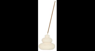 Wierookhouder balancing stones - wit
