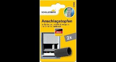 Schellenberg 52000 rolluikstopper, stopplug voor rolluiken, 2 stuks - dubbelverpakking, antraciet