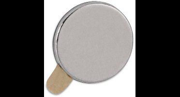 MAUL Magneet rond 20 stuks 0,5 kg staal metaal Neodymium Ø 1 x 0.1 cm zilver