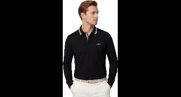 Hugo Boss polo lange mouw zwart