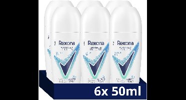 Rexona Women Advanced Protection Anti-Transpirant Roller - Cotton Dry - met Continuous Refreshing Control Technologie - 6 x 50 ml
