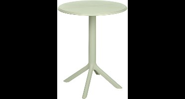 Ambiance Tuintafel - D60 x 75 cm - mintgroen - rond - polypropyleen - bistrotafel - tuinmeubels