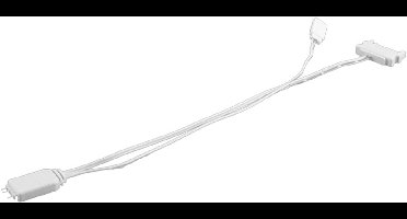 ARGB Controller - Verlengkabel PC Verlichting - PC Verlichting Aanpassen - Bediening via PC Knoppen - 50 cm - Wit