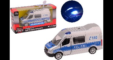 Johntoy Duitse Politie Bus Met Licht En Geluid 11,5 Cm