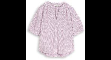 Tom Tailor - Blouse van katoen - Maat 46 - light elderberry