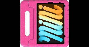 Just in Case tablet Hoes Kinderen geschikt voor iPad Mini 7 (2024) - Kinderhoes Tablet Classic - Roze