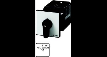 Eaton omschakelaar, T5B, 63 A, tussenbouw, 4 bouweenheid(en), contacten: 8, 60 °, vergrendelend, met 0-stand, net-0-noodstroom, ontwerpnummer 8902, 207431