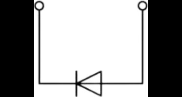 Wago 280-613/281-411 WAG 2-DRAADS DIODEKLEM per 10